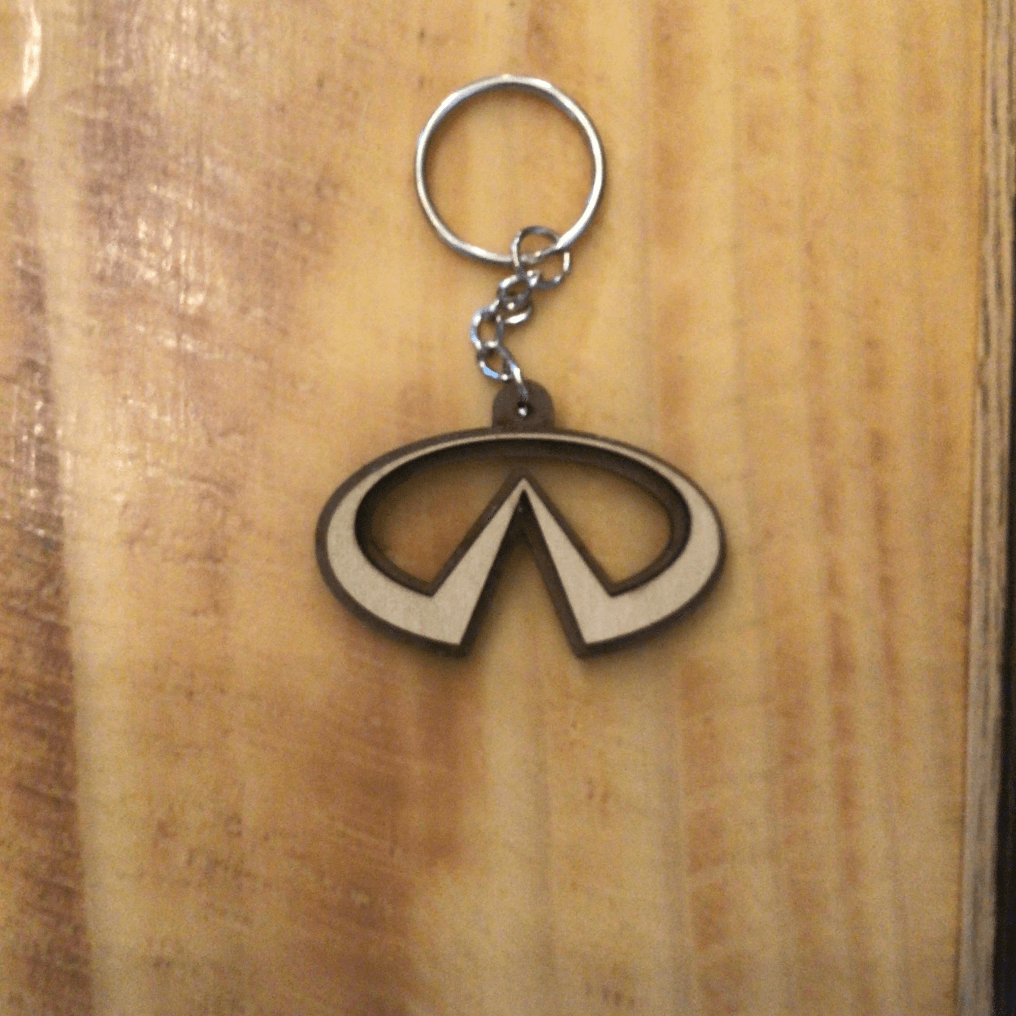Car logo -Custom wood Keychains- Infiniti
