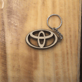 Car logo -Custom wood Keychains- Toyota