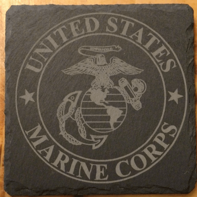 Custom Slate Coasters-Military Branches - Set of 4