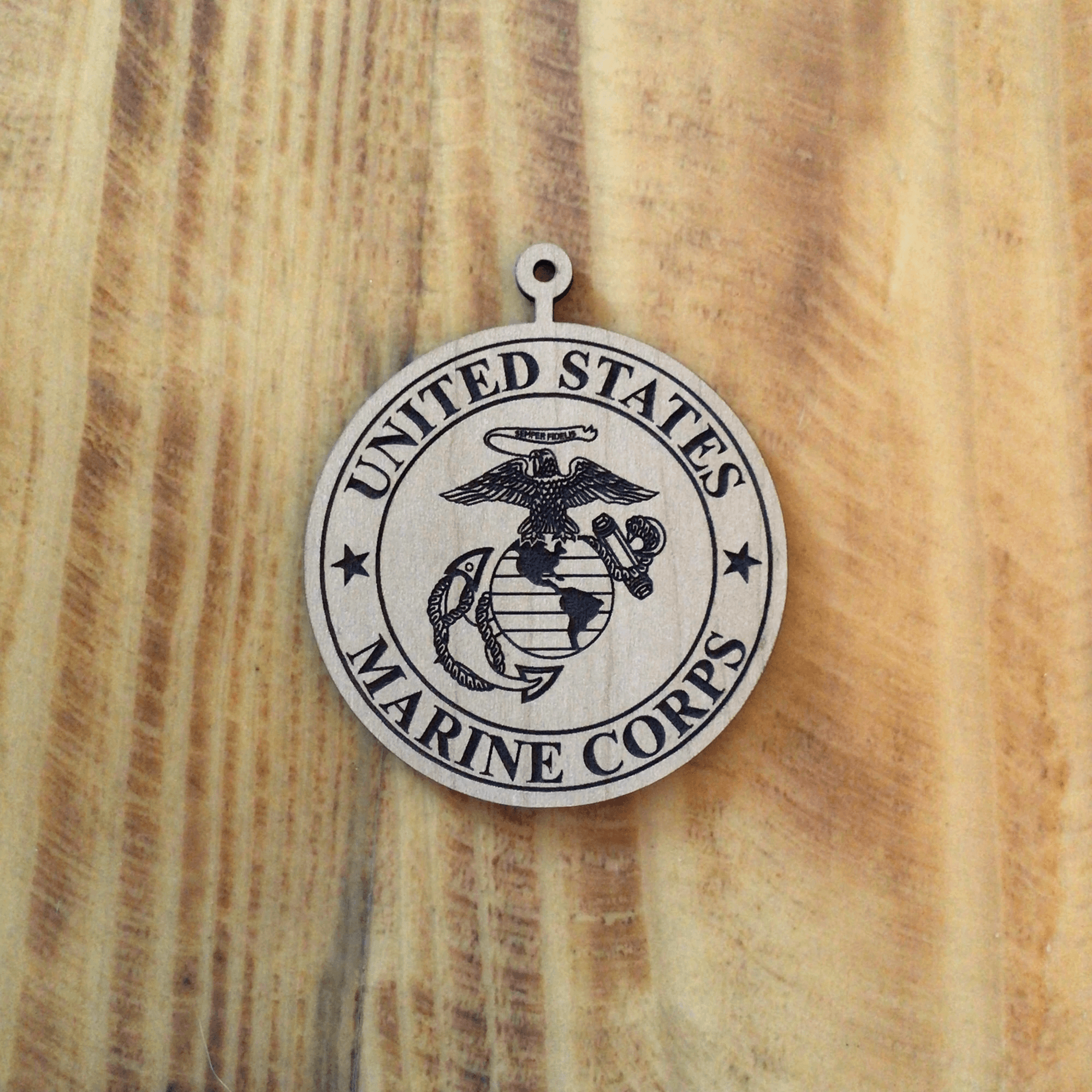 Engraved wood Military Ornament/Keepsake- Army