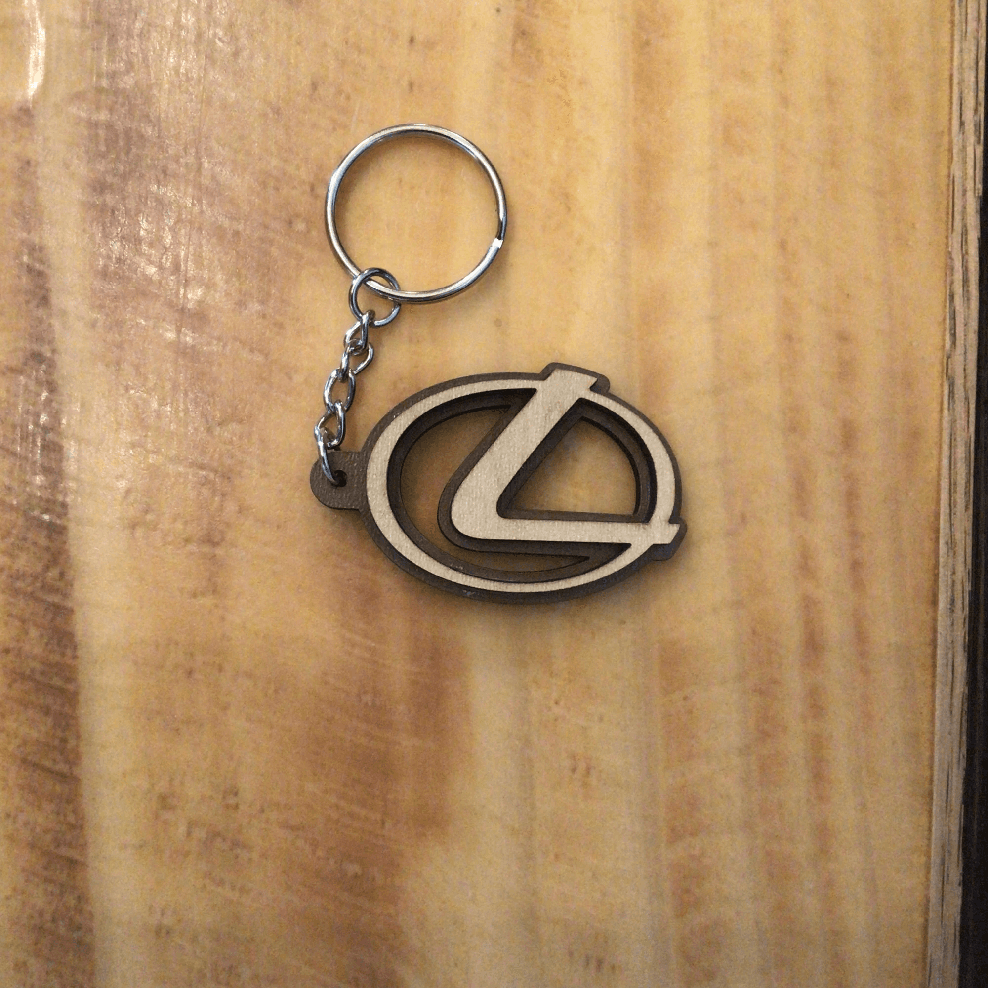 Car logo -Custom wood Keychains- Lexus