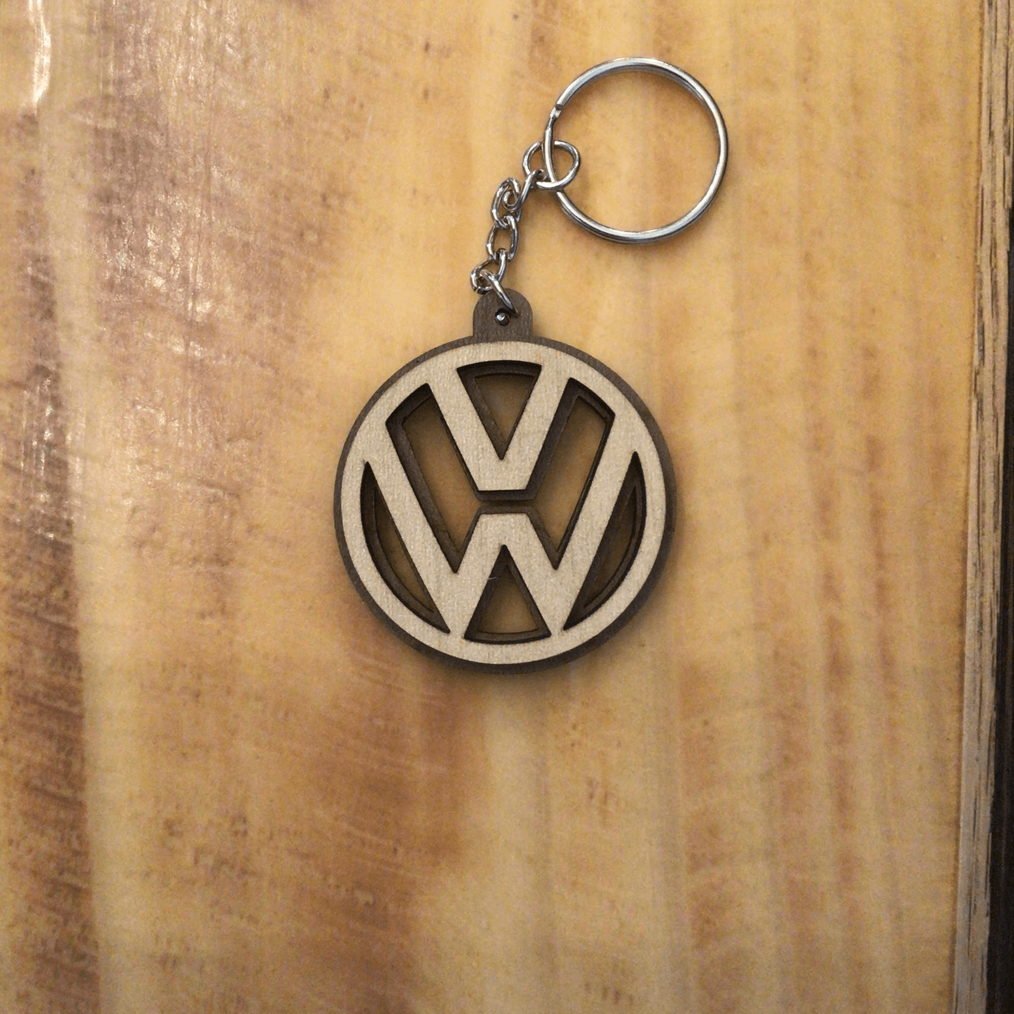 Car logo -Custom wood Keychains- Volkswagen