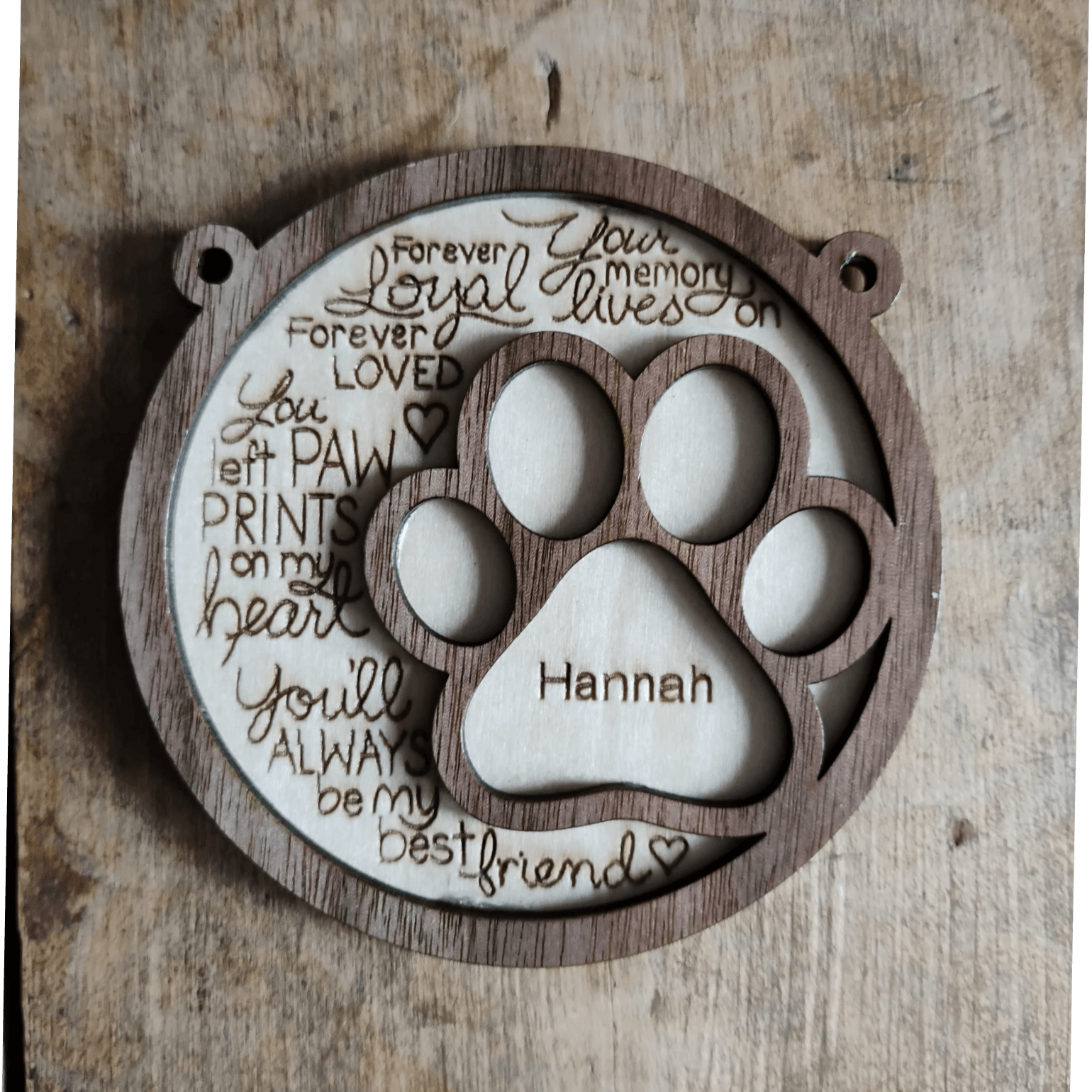 Custom Pet Plaque Ornament -Customizable