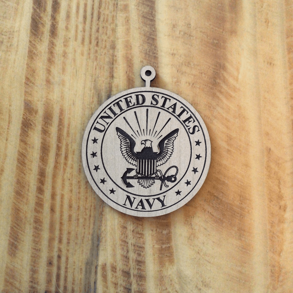 Engraved wood Military Ornament/Keepsake- Army