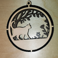 2 Layered Cat Keepsake/Ornament (Double Sided) -General