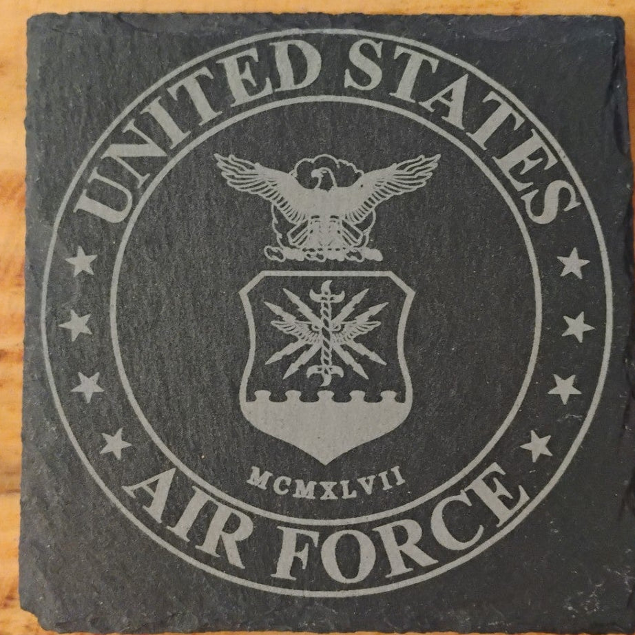 Custom Slate Coasters-Military Branches - Set of 4