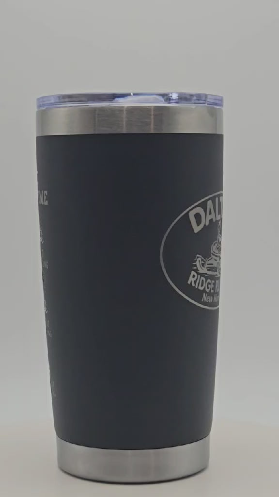 Laser Engraved Dalton Ridge Runners Tumbler  "Things I do on my free time"