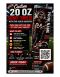 Custom Sports 20oz Sublimation Tumbler